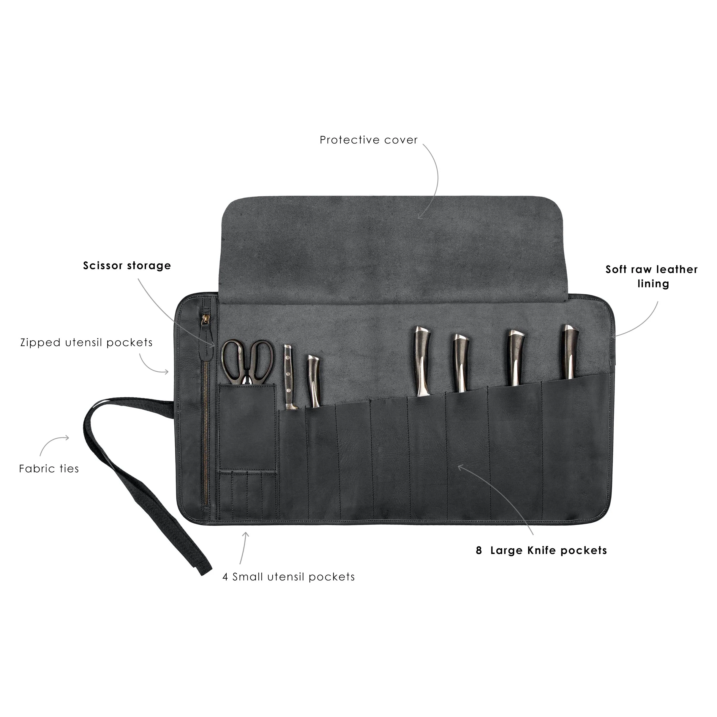 Zipped Pocket Knife Roll - Image 4