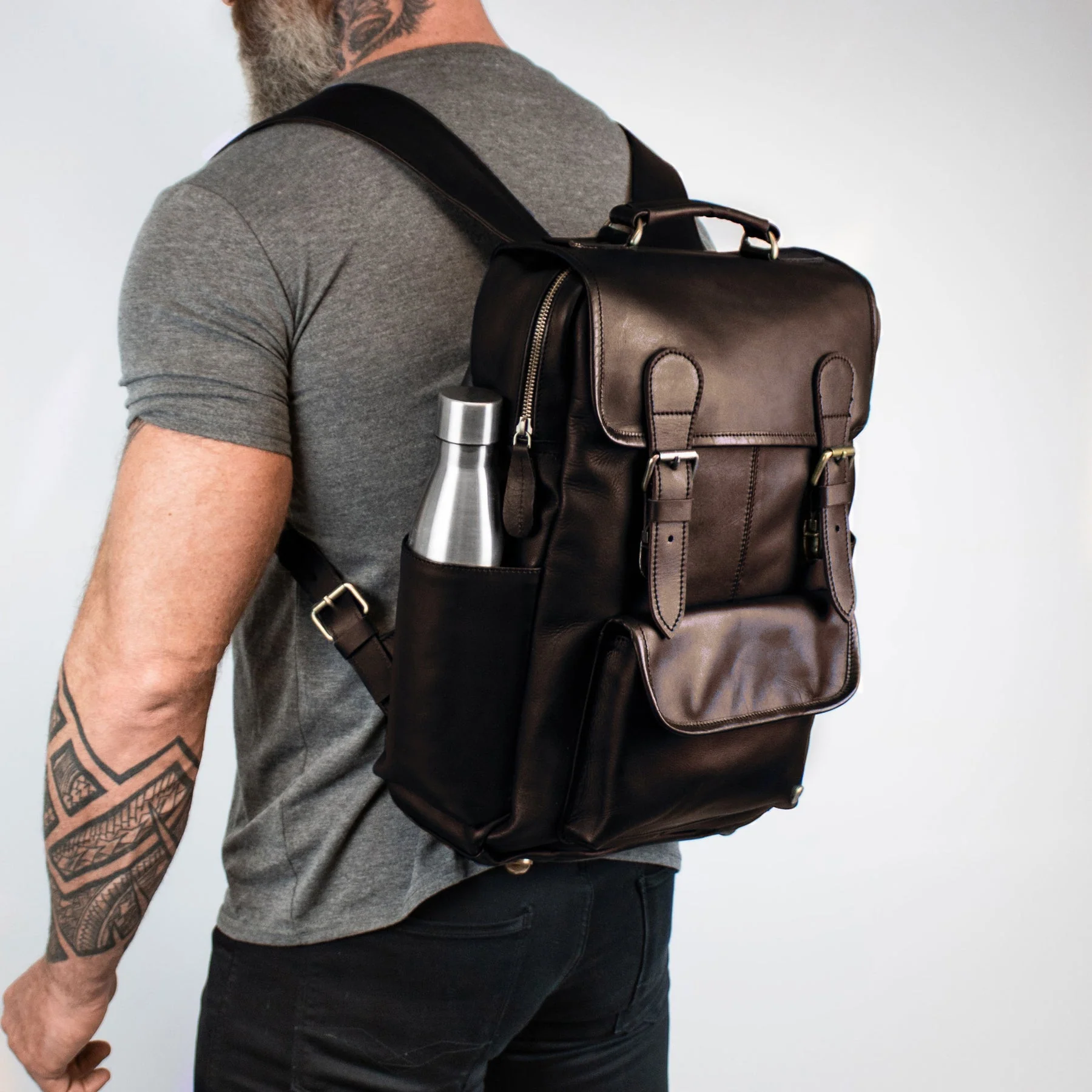 Custom Branded Leather Backpacks - Image 24