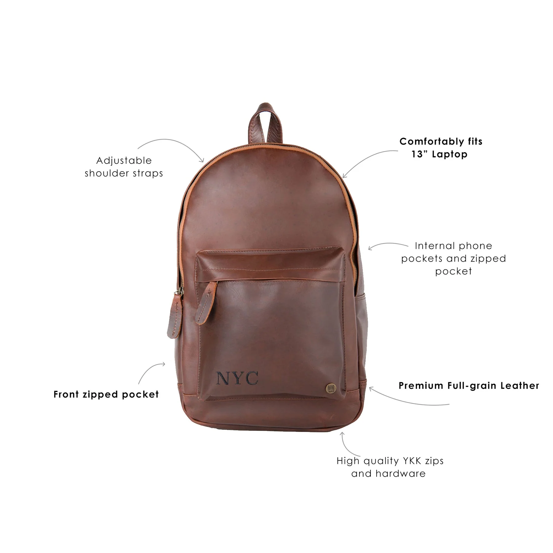 Custom Branded Leather Backpacks - Image 8