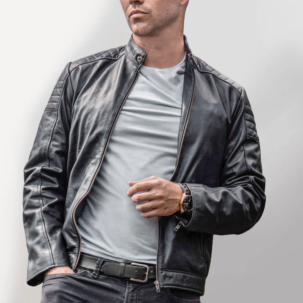 Bespoke Branded Leather Jacket - Image 9