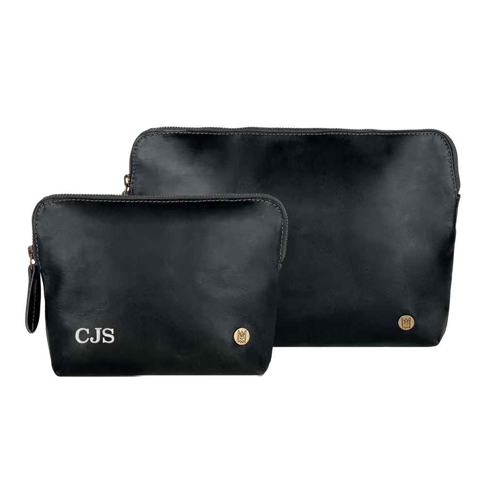 Branded Leather Wash & Cosmetics Bags - Image 14