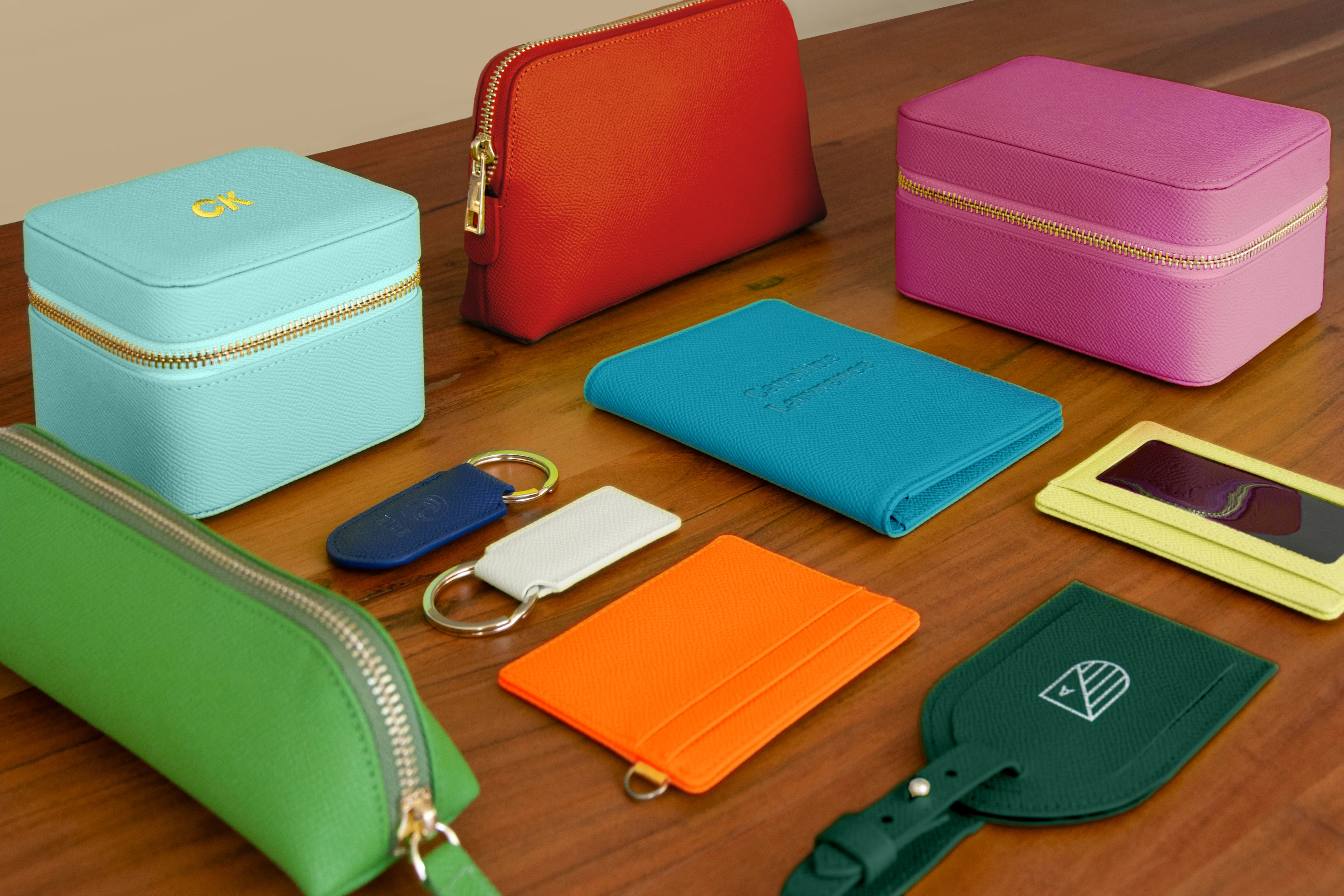 Branded Leather Wash & Cosmetics Bags - Image 4