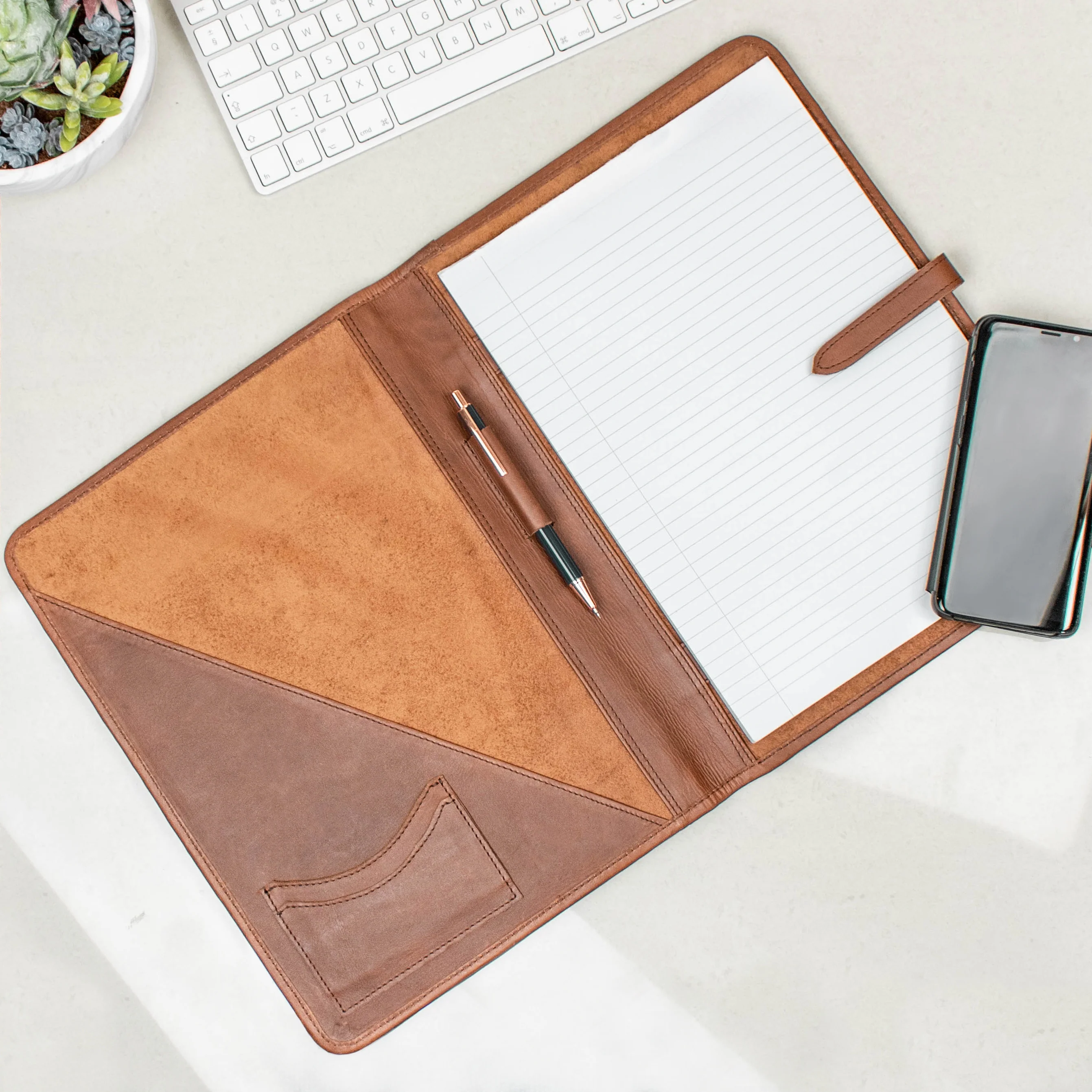 Classic Cowhide Portfolio (Brown Leopard) - Image 2