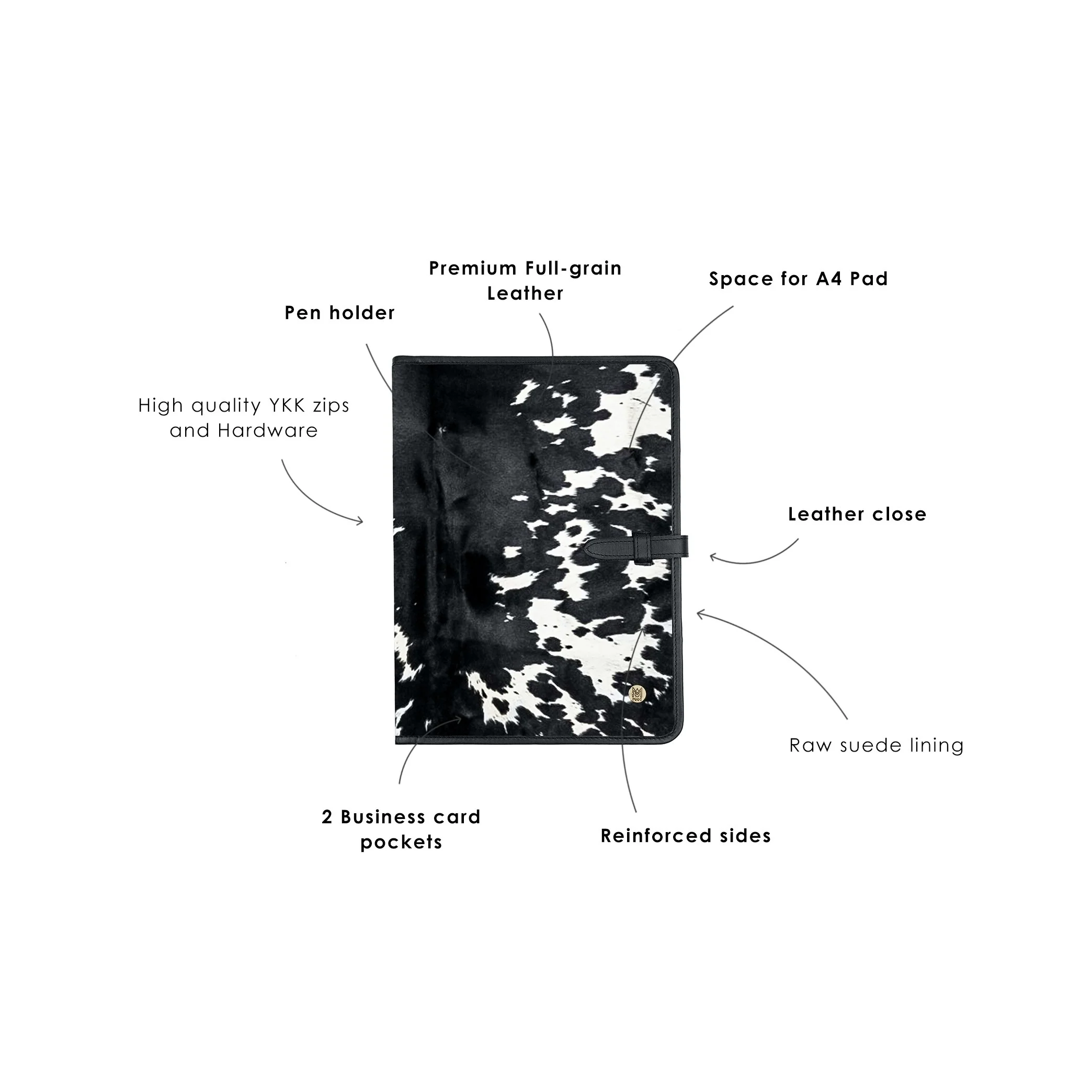 Classic Cowhide Portfolio - Image 3