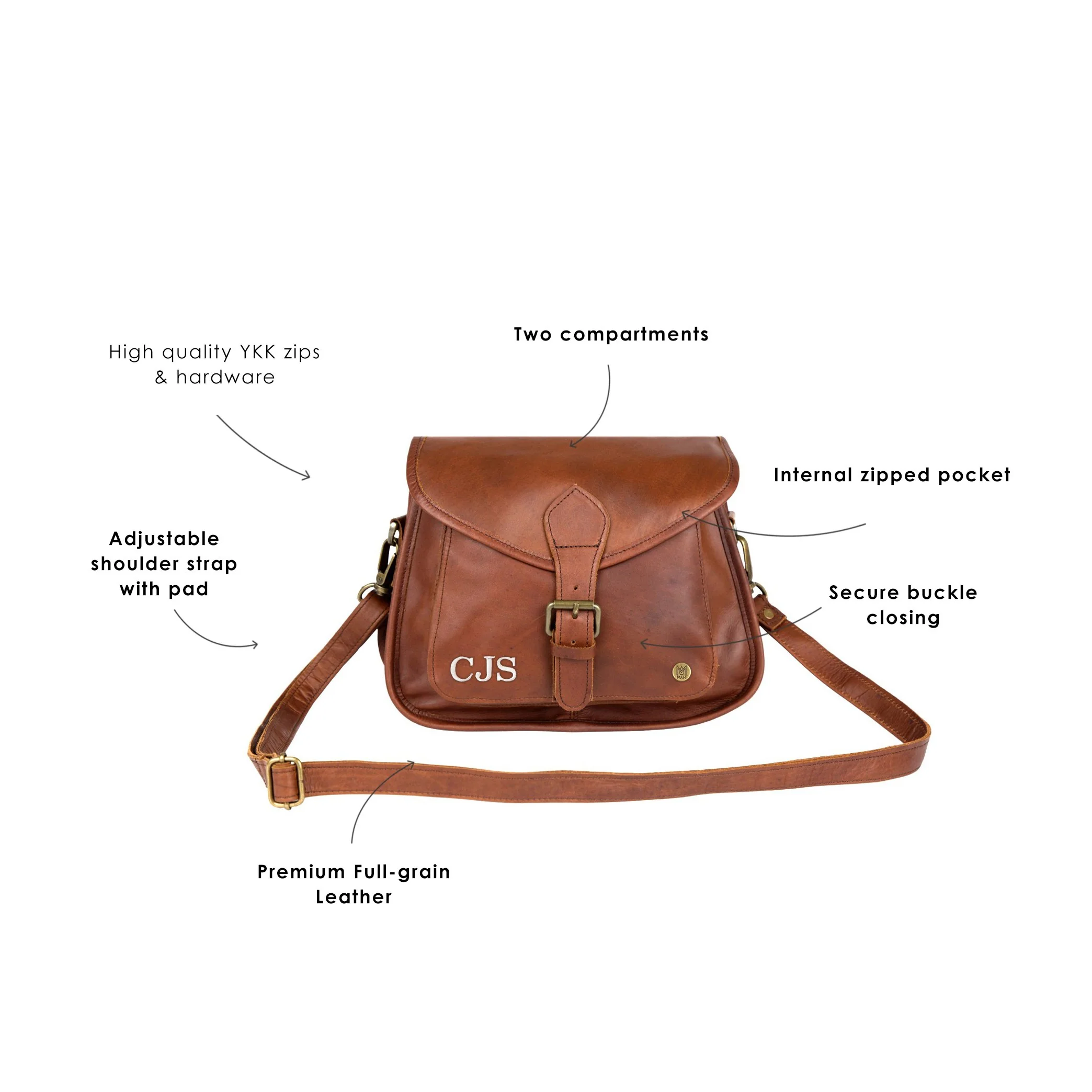 The Classic Saddle Bag (Brown) - Image 7