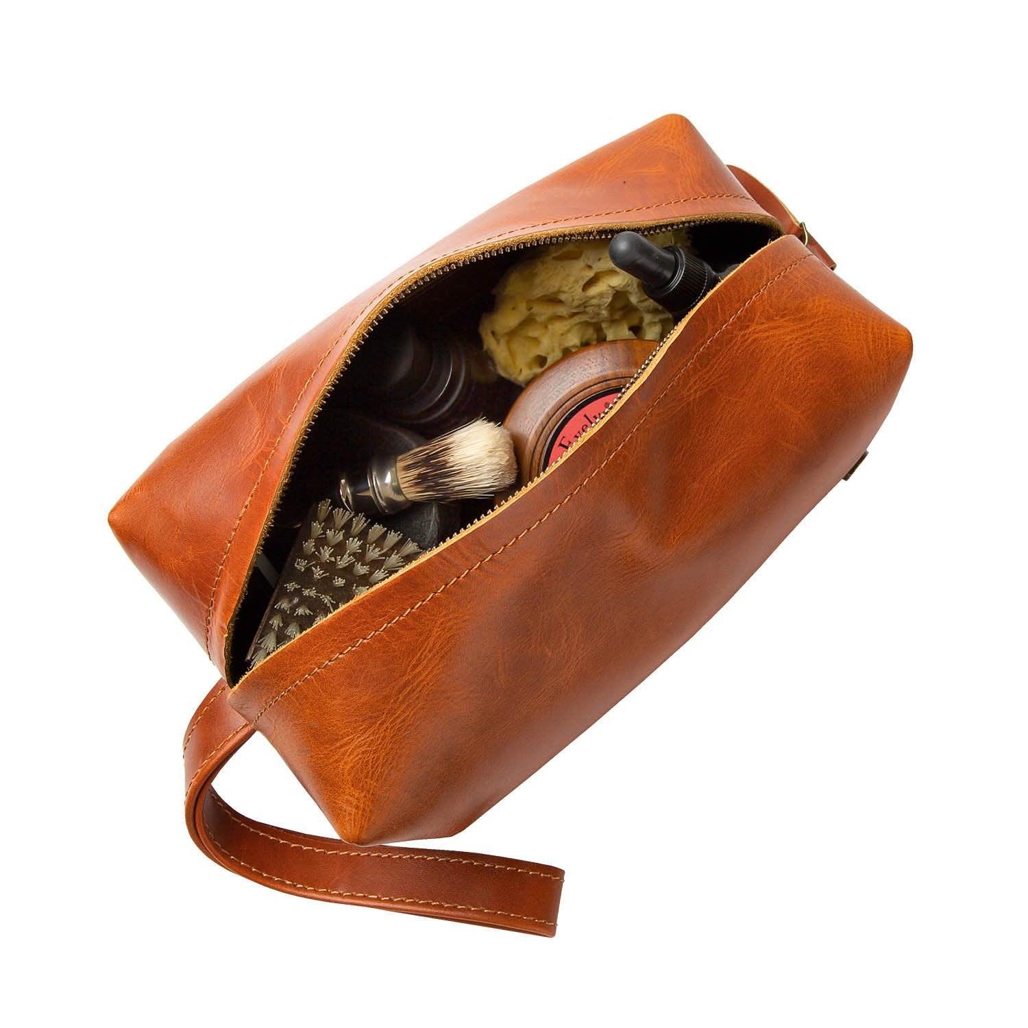 The Classic Wash Bag (Tan) - Image 6