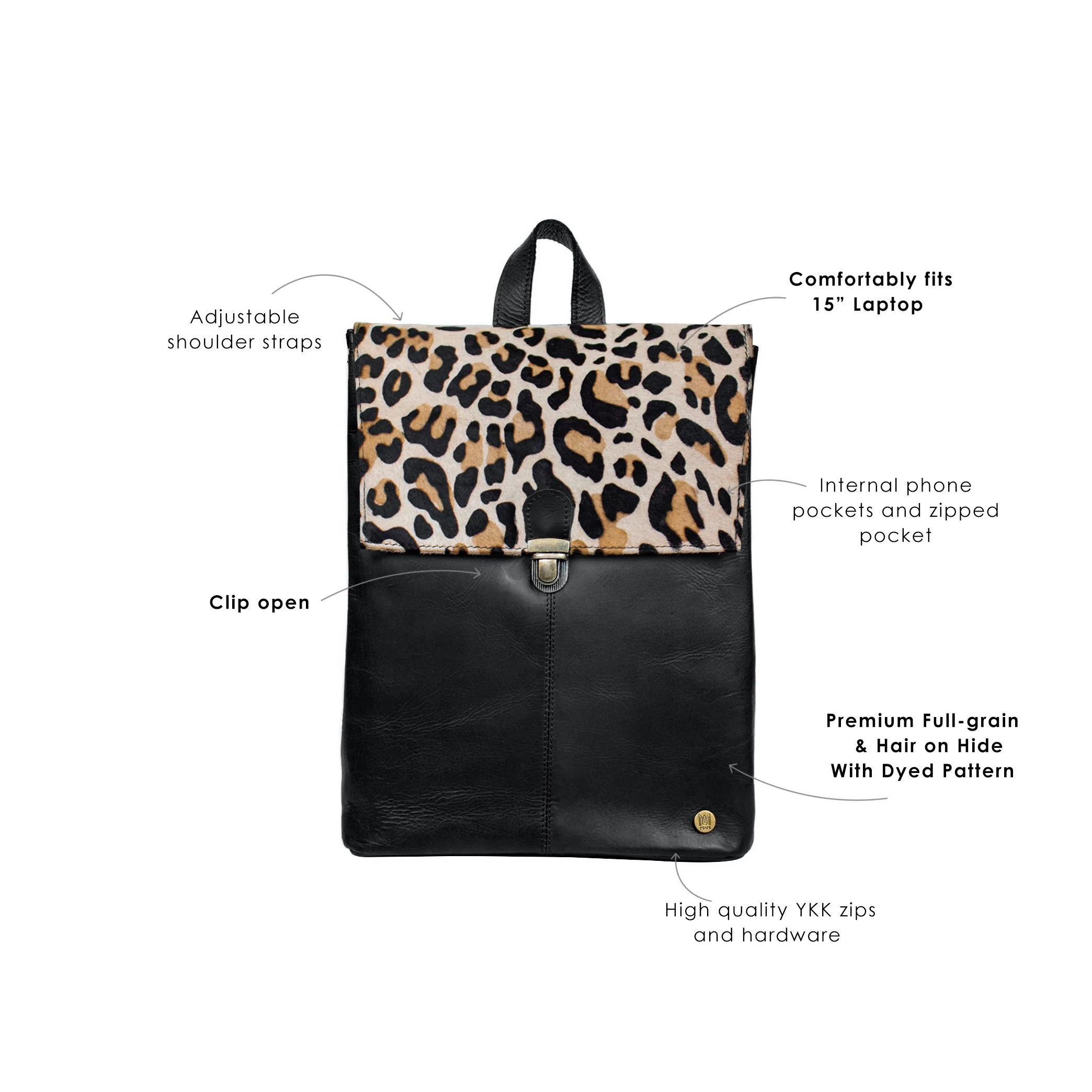 Cowhide Yale Backpack - Image 7