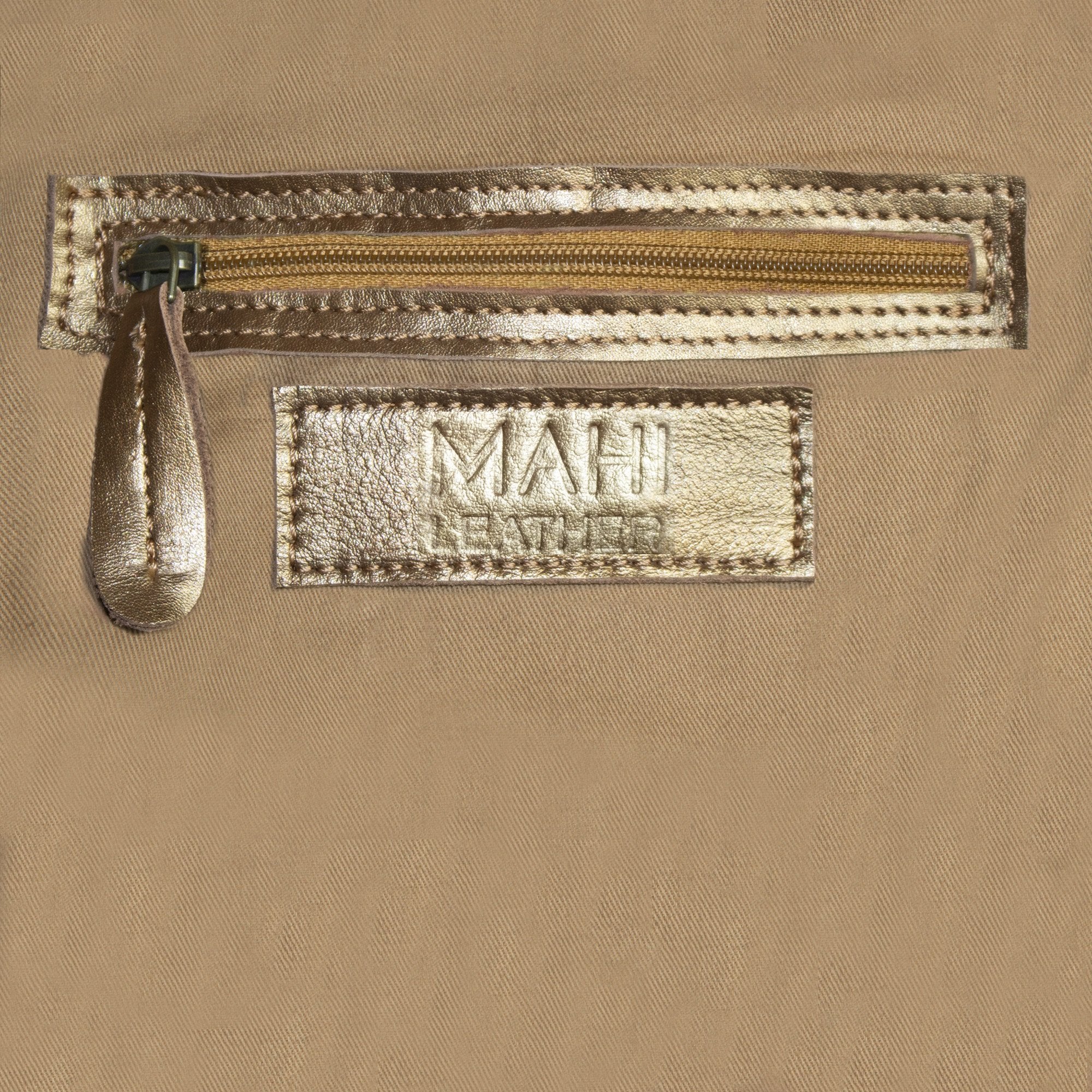 The Classic Clutch Bag (Gold and Cream) - Image 4