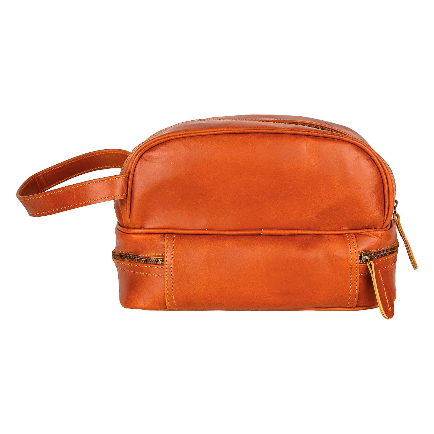 The Raleigh Wash Bag (Tan) - Image 5
