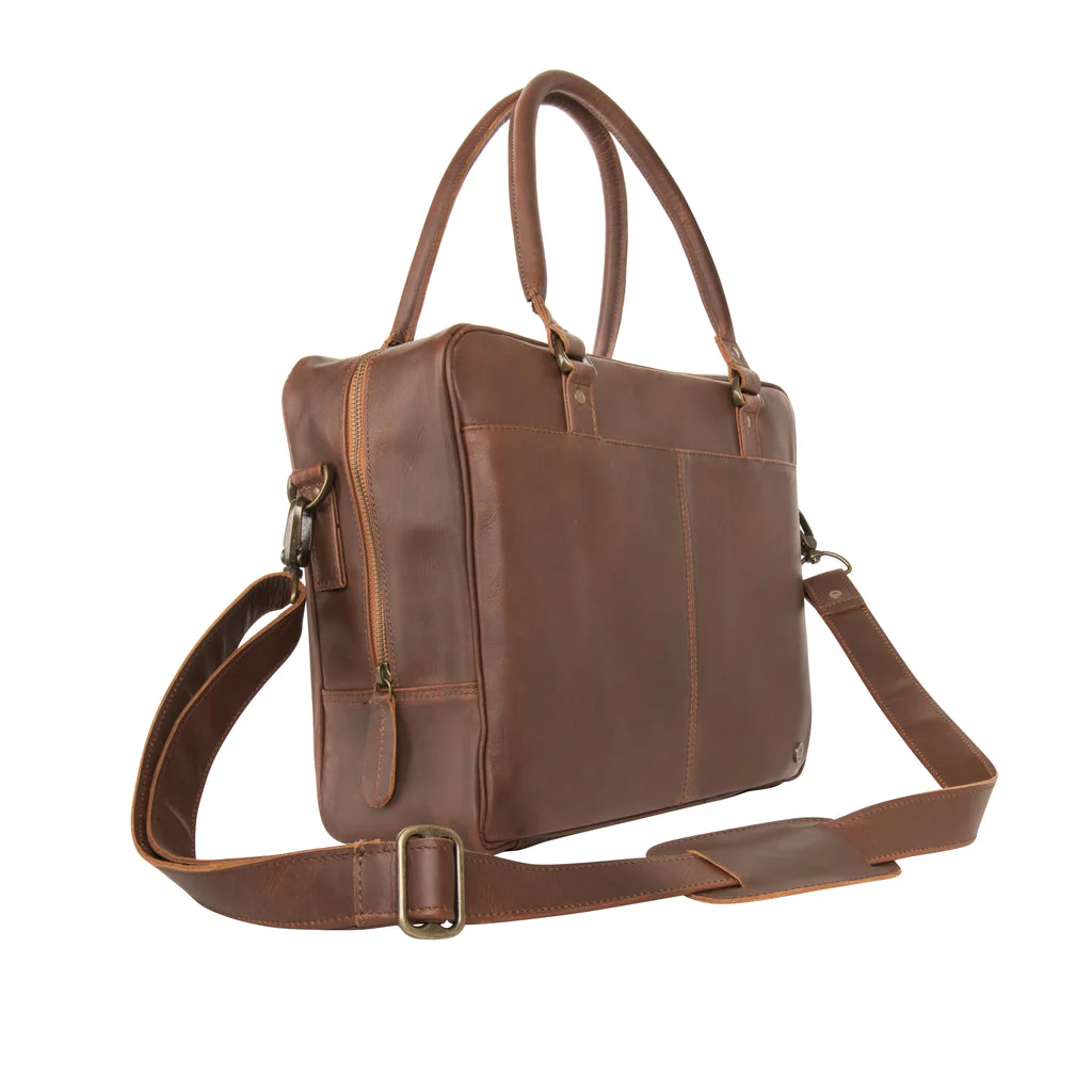 Laser Personalized Leather Laptop Bag - Image 9