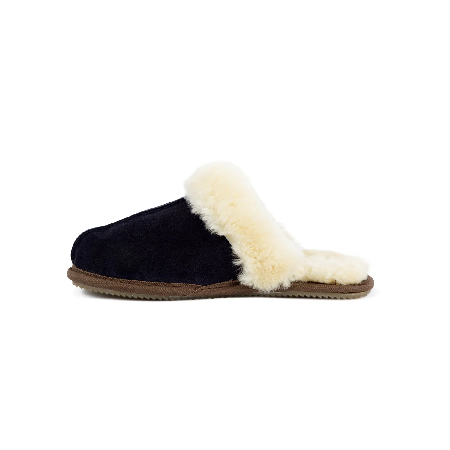 Navy Sheepskin Slippers - Image 4