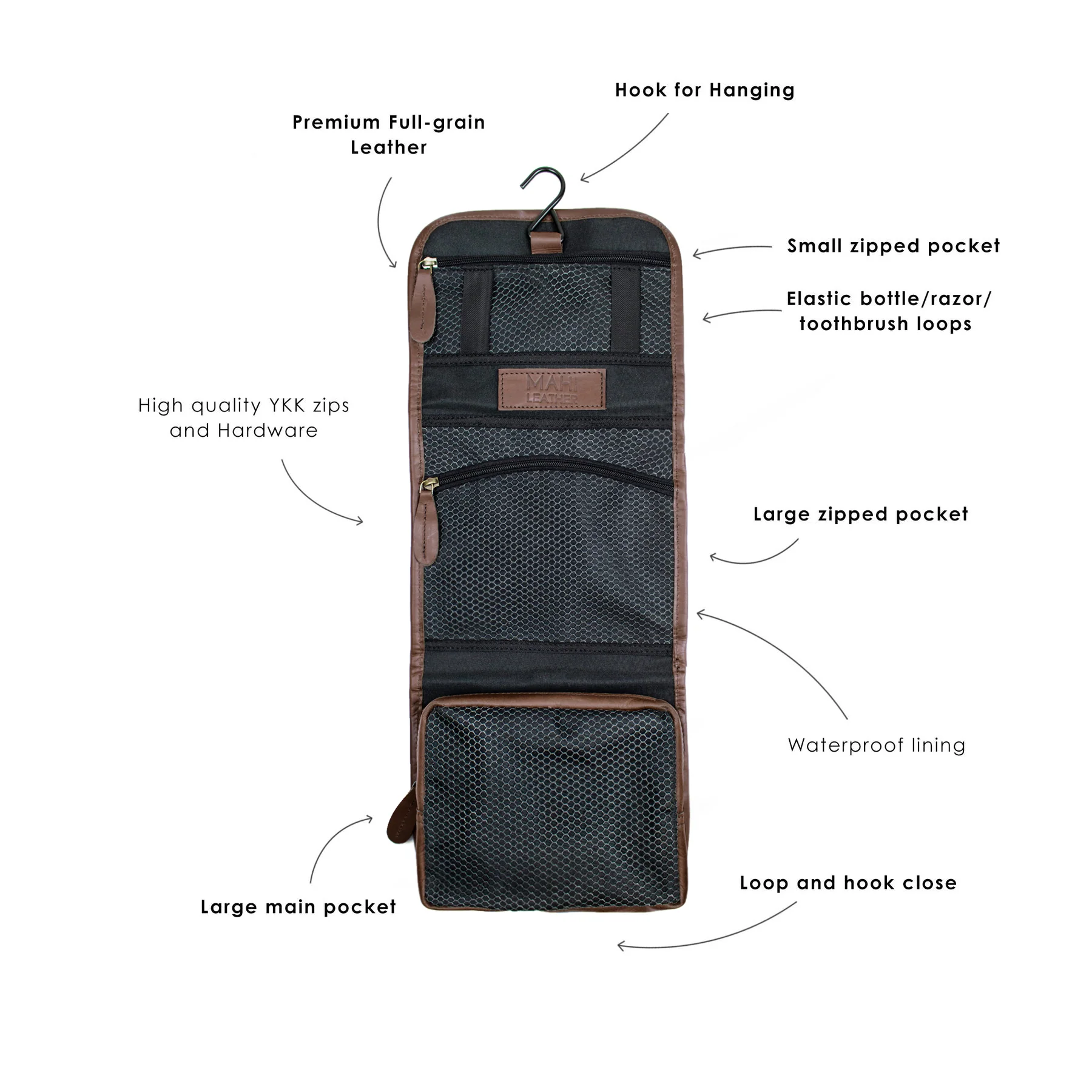 The Pioneer Hanging Wash Bag - Image 4