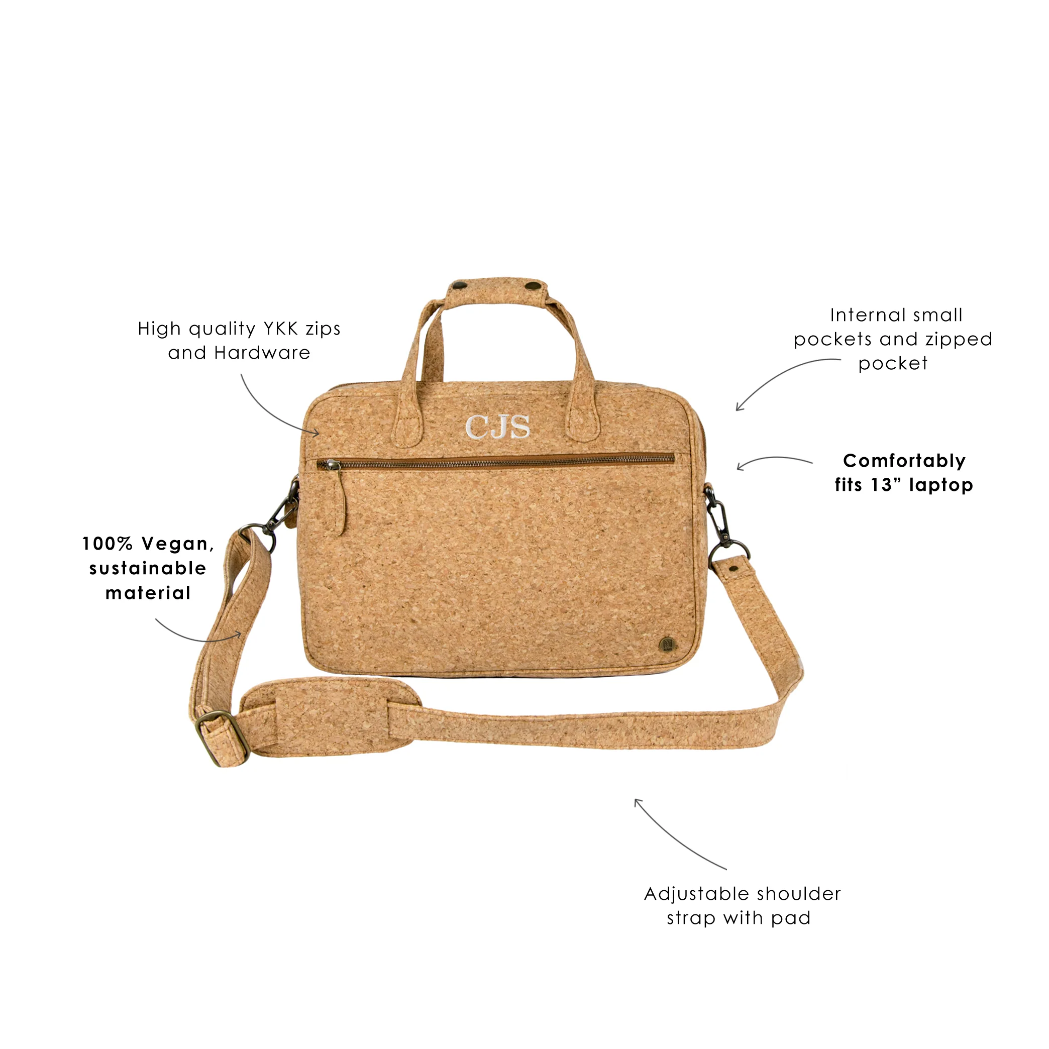 The Compact Laptop Satchel (Vegan) - Image 7