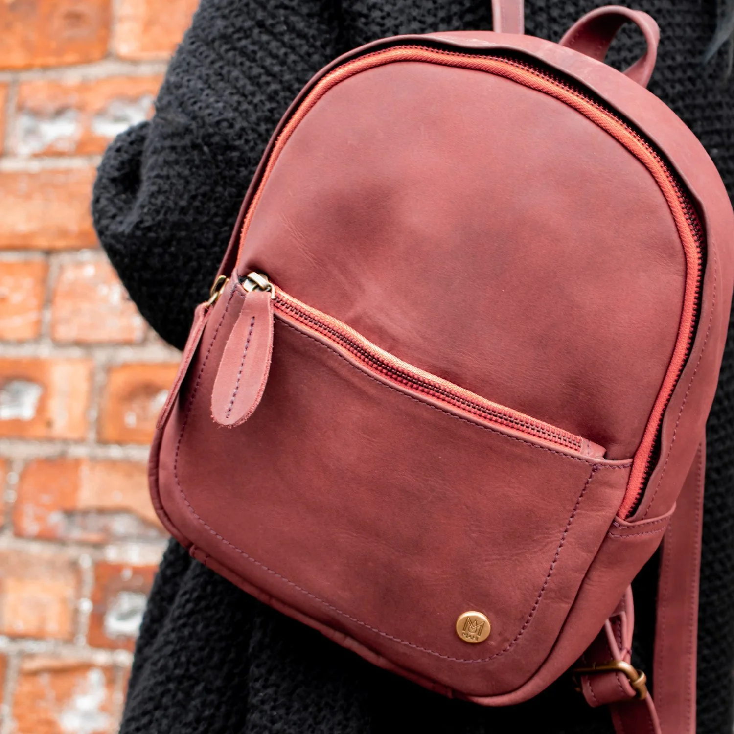Mini Maroon Rucksack - Image 2
