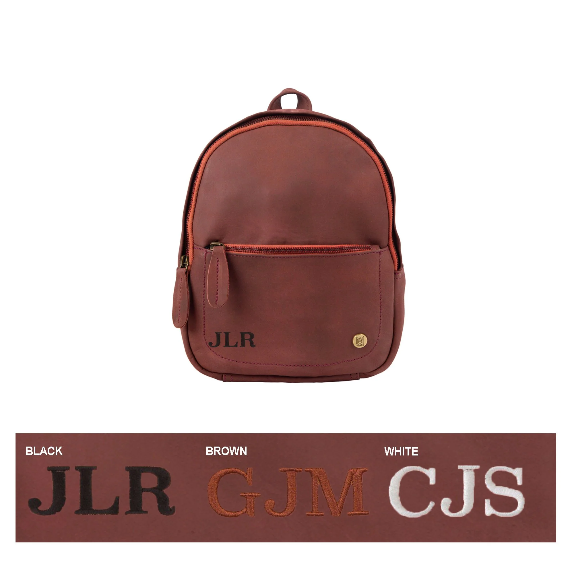 Mini Maroon Rucksack - Image 3