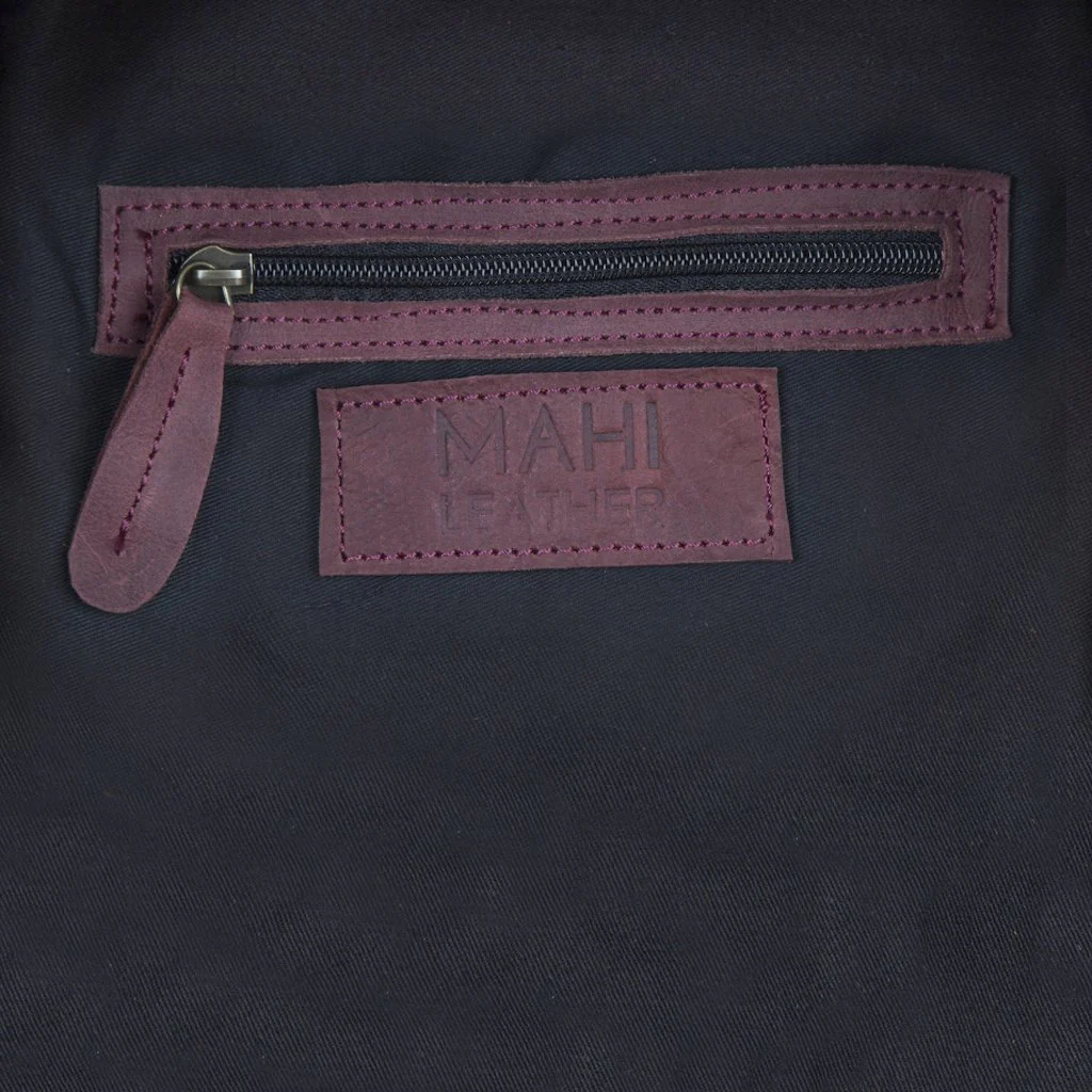 Mini Maroon Rucksack - Image 7