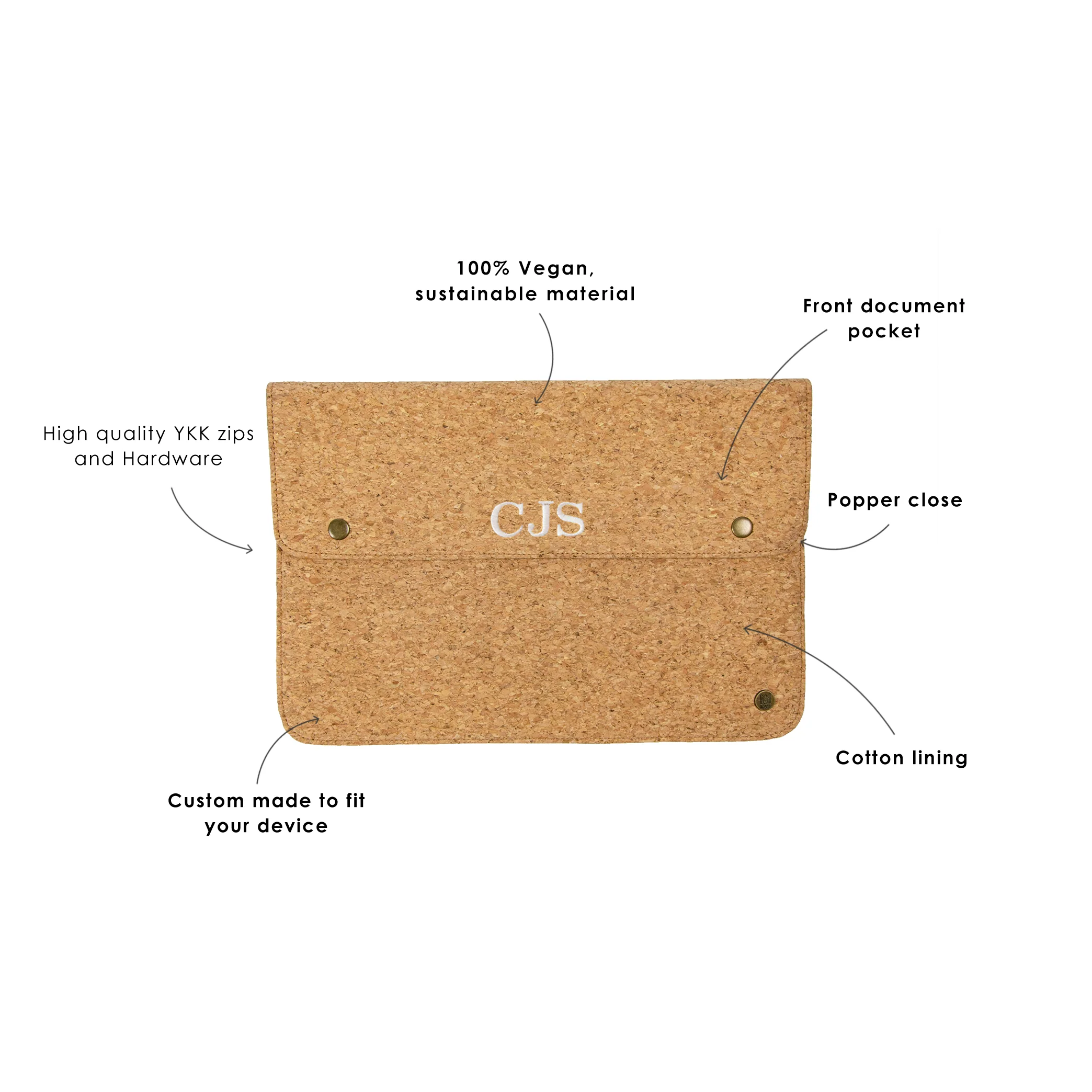The Oslo Macbook Sleeve (Vegan) - Image 5