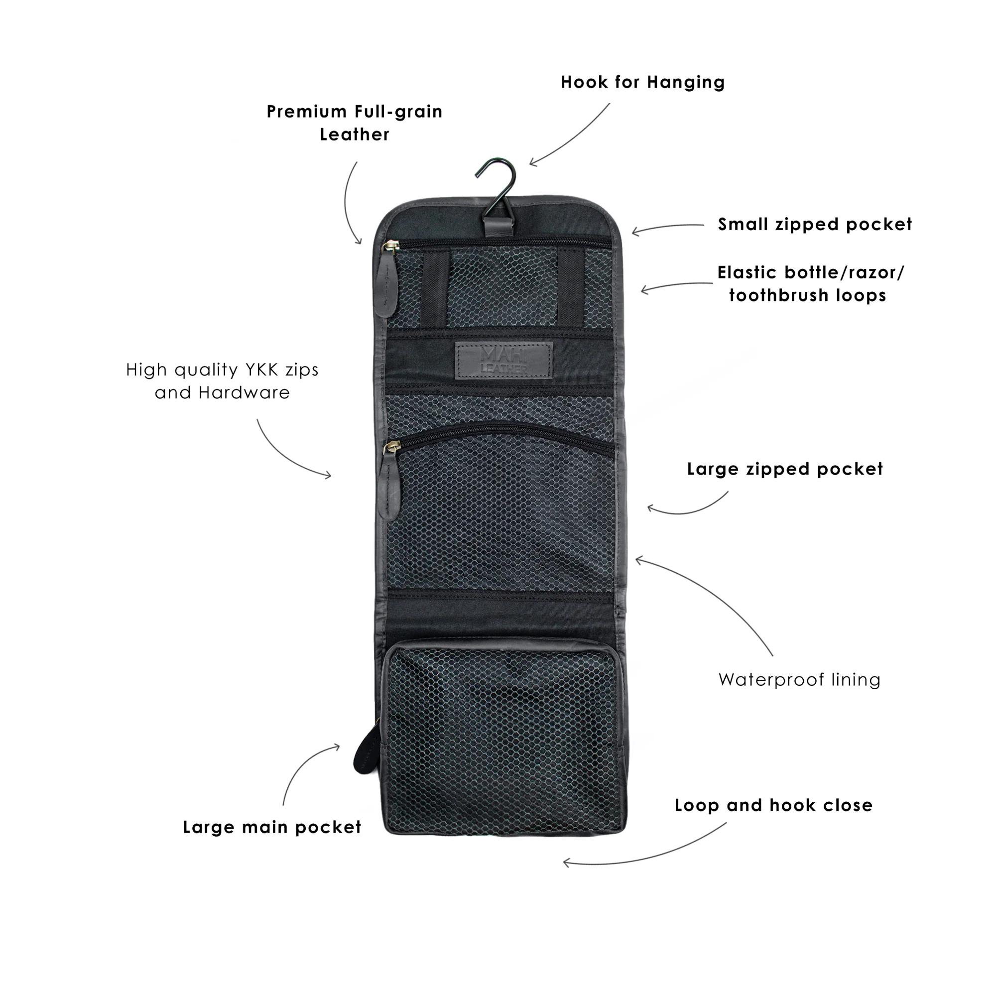 The Pioneer Hanging Wash Bag - Image 4