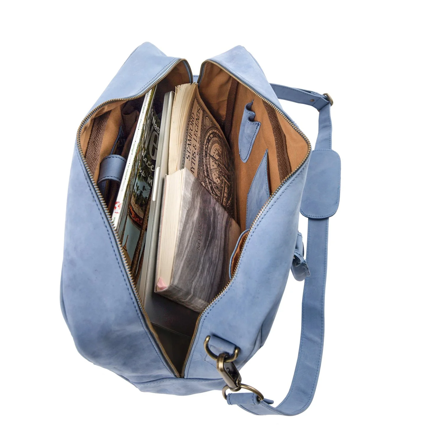 The Oxford Zip-up (Blue Suede) - Image 6